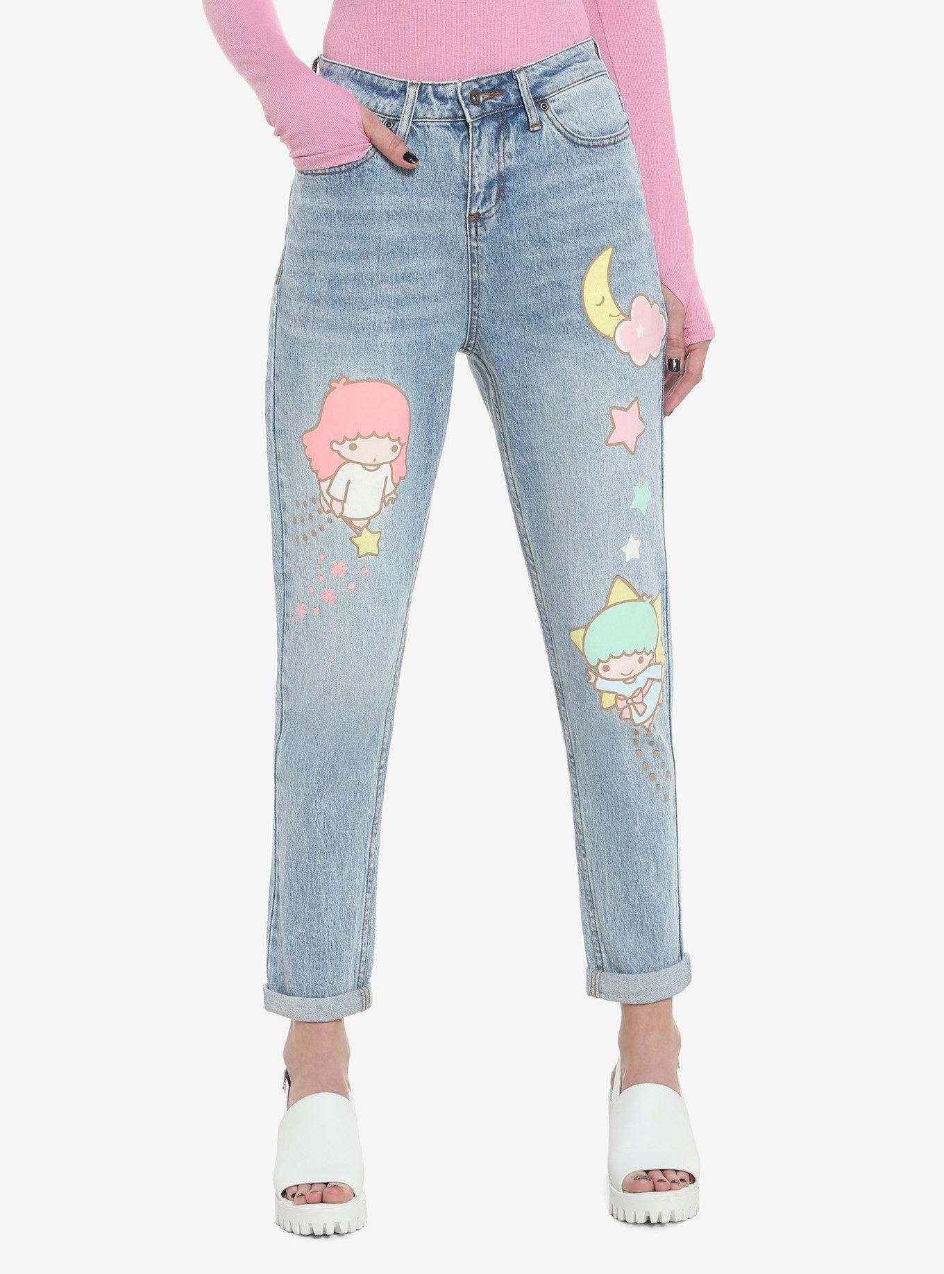 Little Twin Stars Mom Jeans, MULTI, hi-res