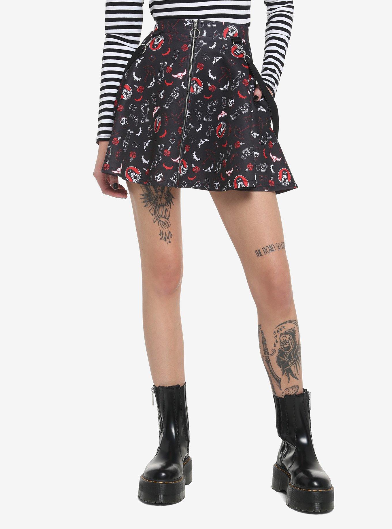 Hot topic skirt outlet with suspenders