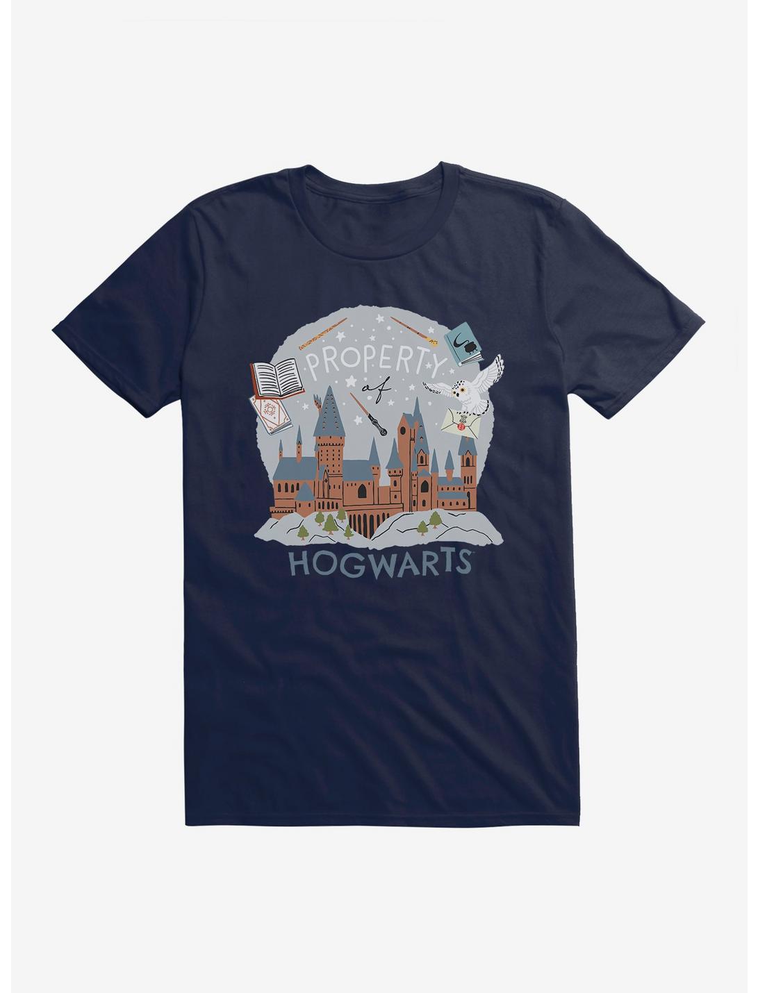 Harry Potter Hedwig Property Of Hogwarts T-Shirt, MIDNIGHT NAVY, hi-res