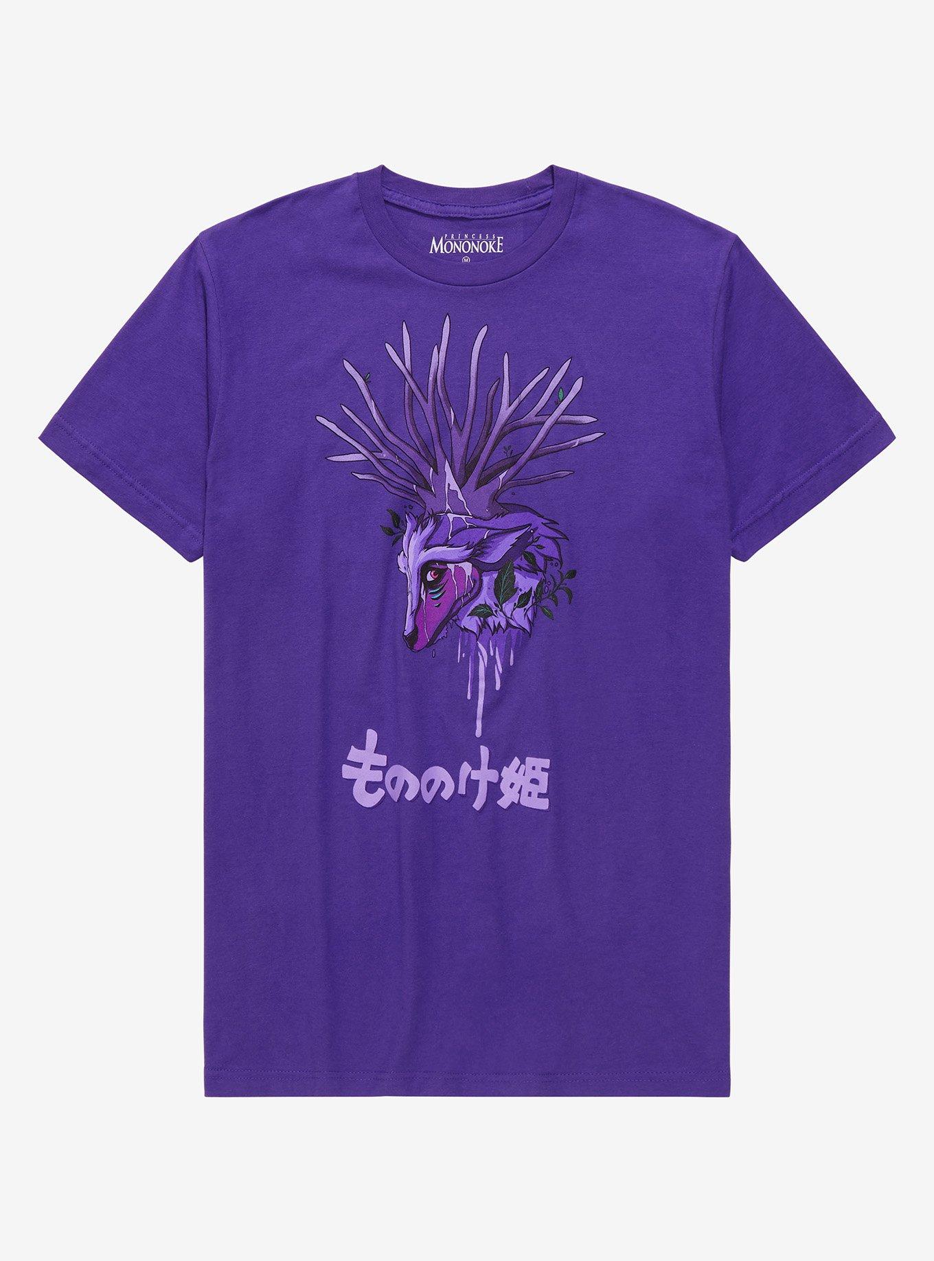 Studio Ghibli Princess Mononoke Forest Spirit Portrait T-Shirt - BoxLunch Exclusive, PURPLE, hi-res