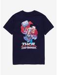 Marvel Thor: Love and Thunder Mighty Thor Portrait T-Shirt - BoxLunch Exclusive, NAVY, hi-res