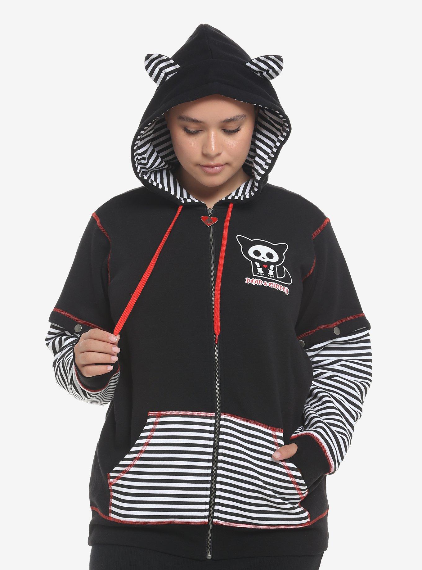 Cat ear store hoodie hot topic