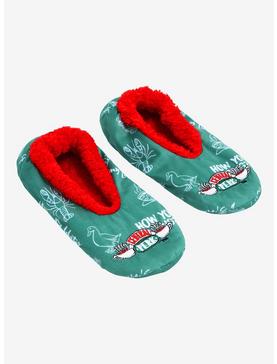 Plus Size Friends Central Perk Logo Slipper Socks - BoxLunch Exclusive, , hi-res