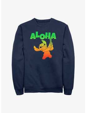 Disney Lilo & Stitch Aloha Stitch Sweatshirt, NAVY, hi-res
