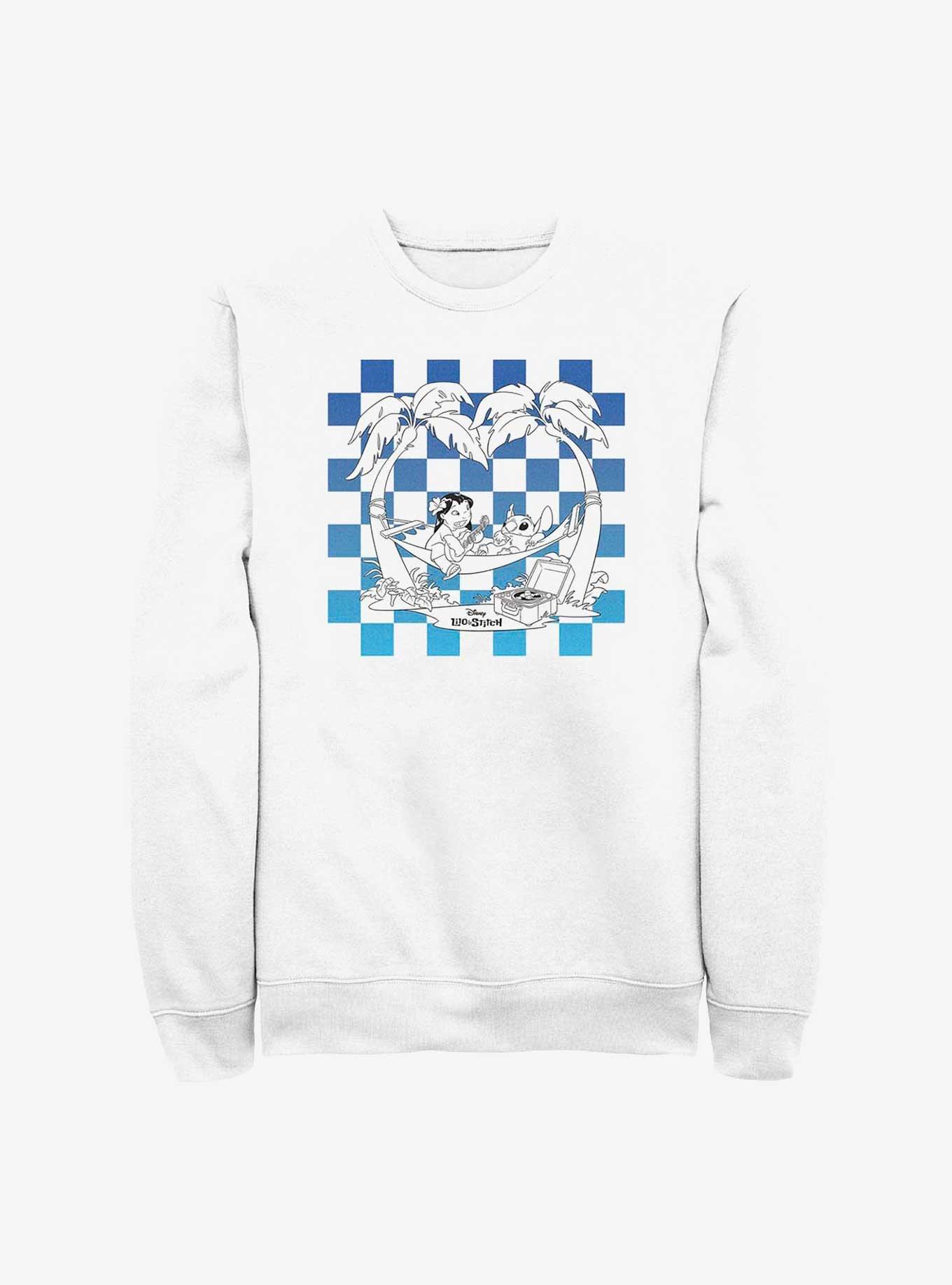 Disney Lilo & Stitch Duo Checkered Sweatshirt, , hi-res