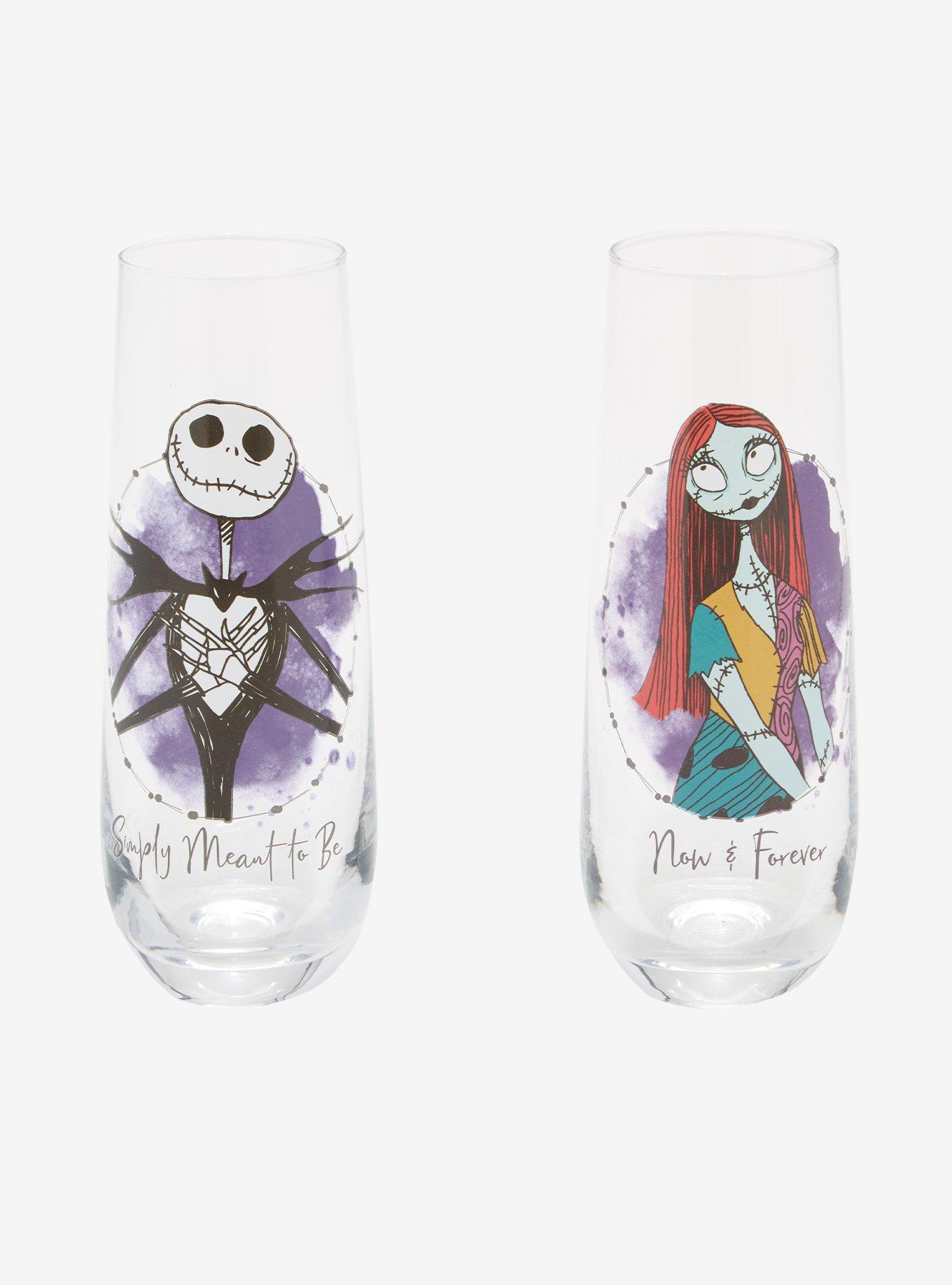 The Nightmare Before Christmas Jack & Sally Stemless Glass Set, , hi-res