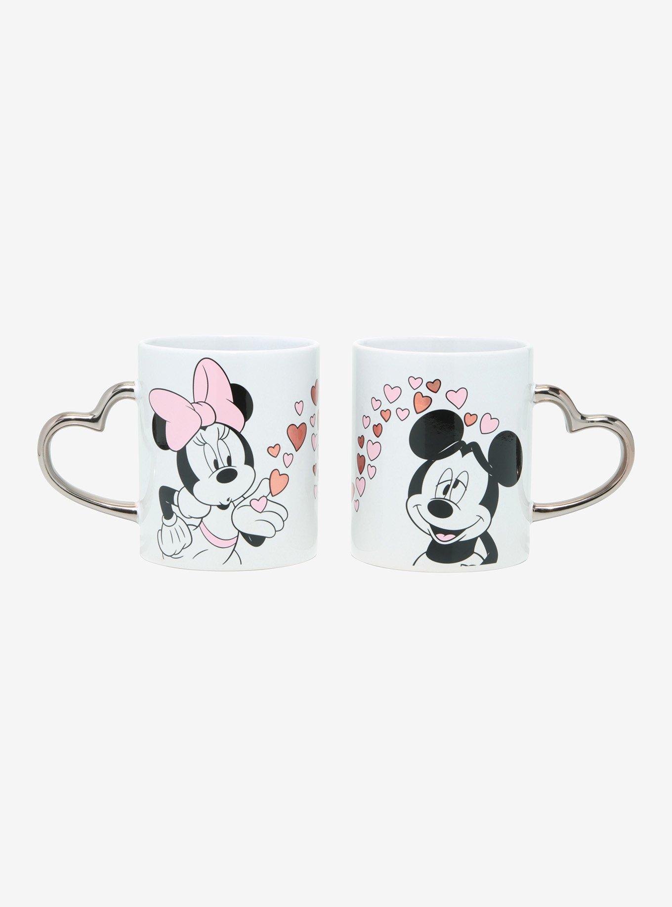 Disney Mickey Mouse & Minnie Mouse Heart Mug Set, , hi-res