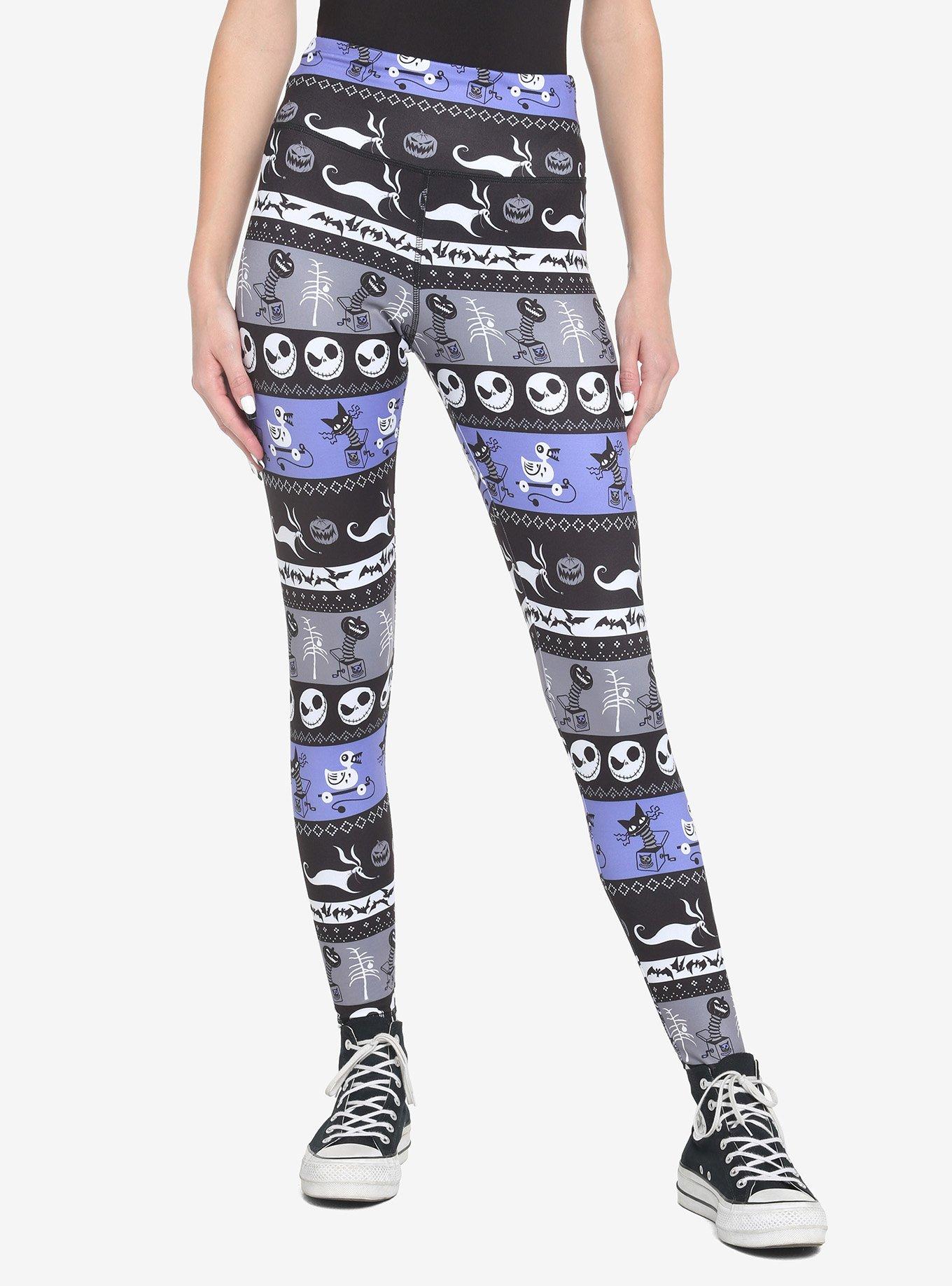 The Nightmare Before Christmas Fair Isle Leggings, MULTI, hi-res