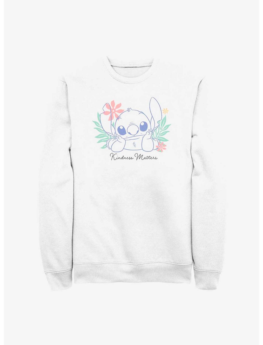 Disney Lilo & Stitch Kindness Matters Sweatshirt, WHITE, hi-res