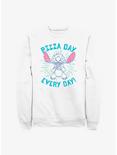 Disney Lilo & Stitch Pizza Day Every Day Sweatshirt, WHITE, hi-res