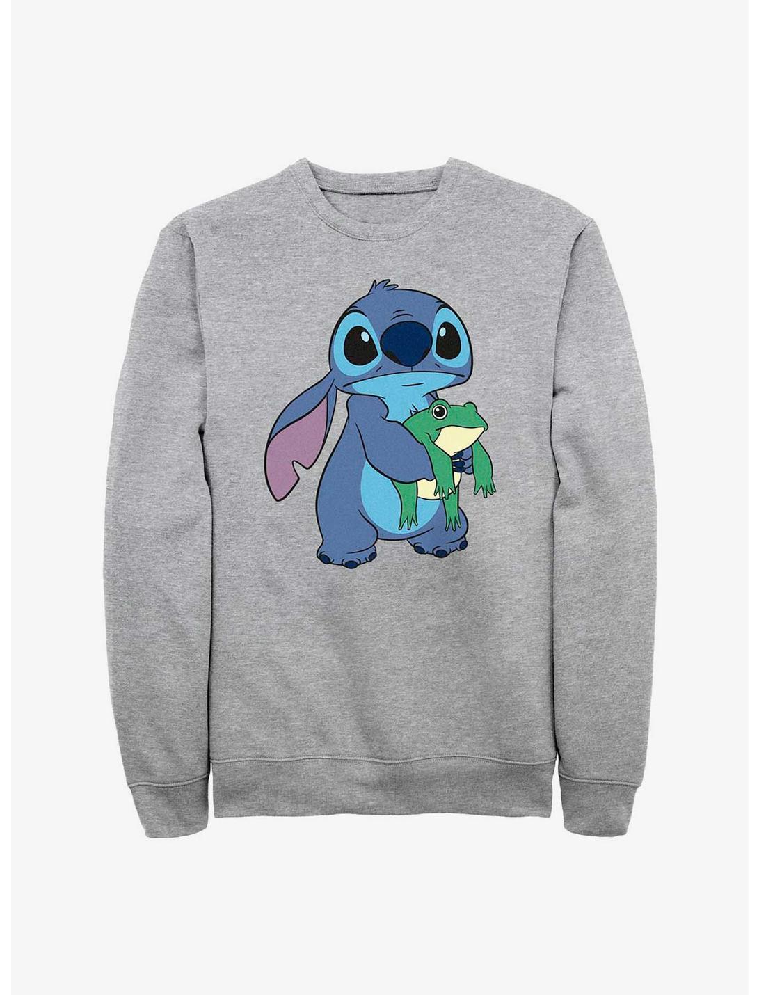 Disney Lilo & Stitch Froggie Sweatshirt, ATH HTR, hi-res
