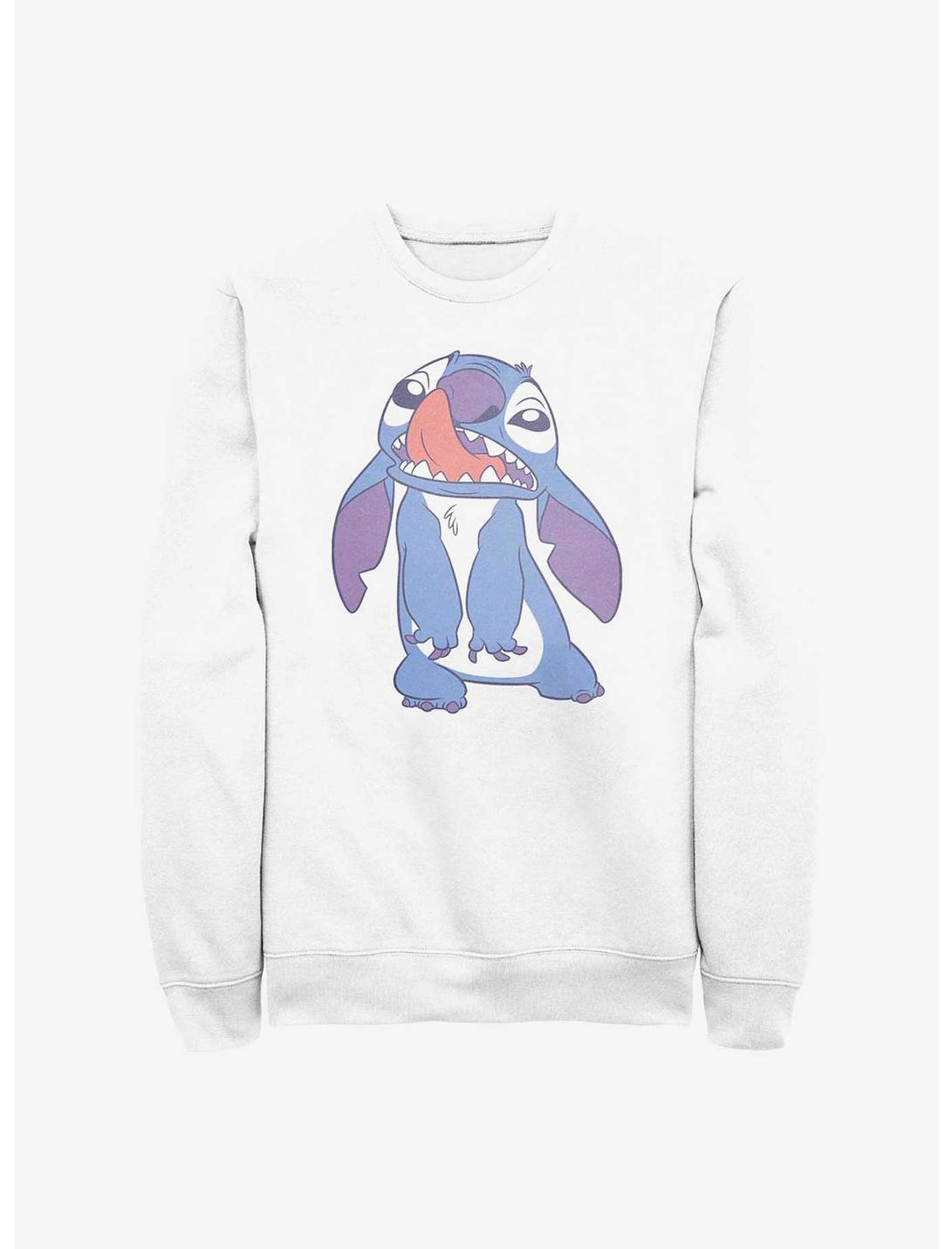 Disney Lilo & Stitch Nose Pick Sweatshirt, WHITE, hi-res
