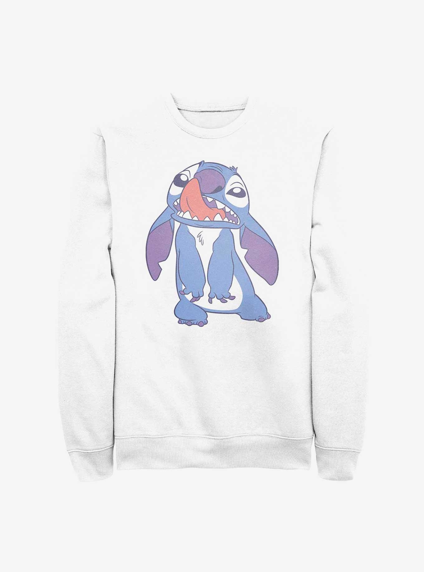 Disney Lilo & Stitch Nose Pick Sweatshirt, WHITE, hi-res