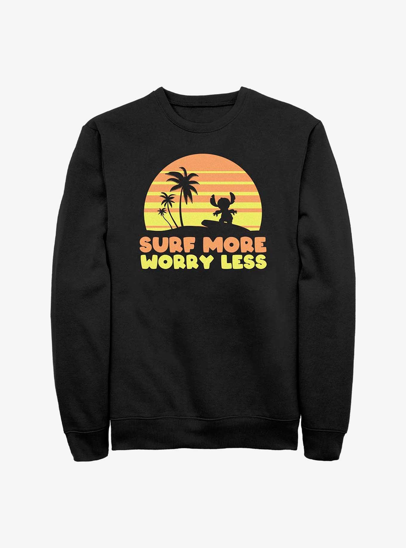 Disney Lilo & Stitch Surf More Worry Less Sweatshirt, , hi-res