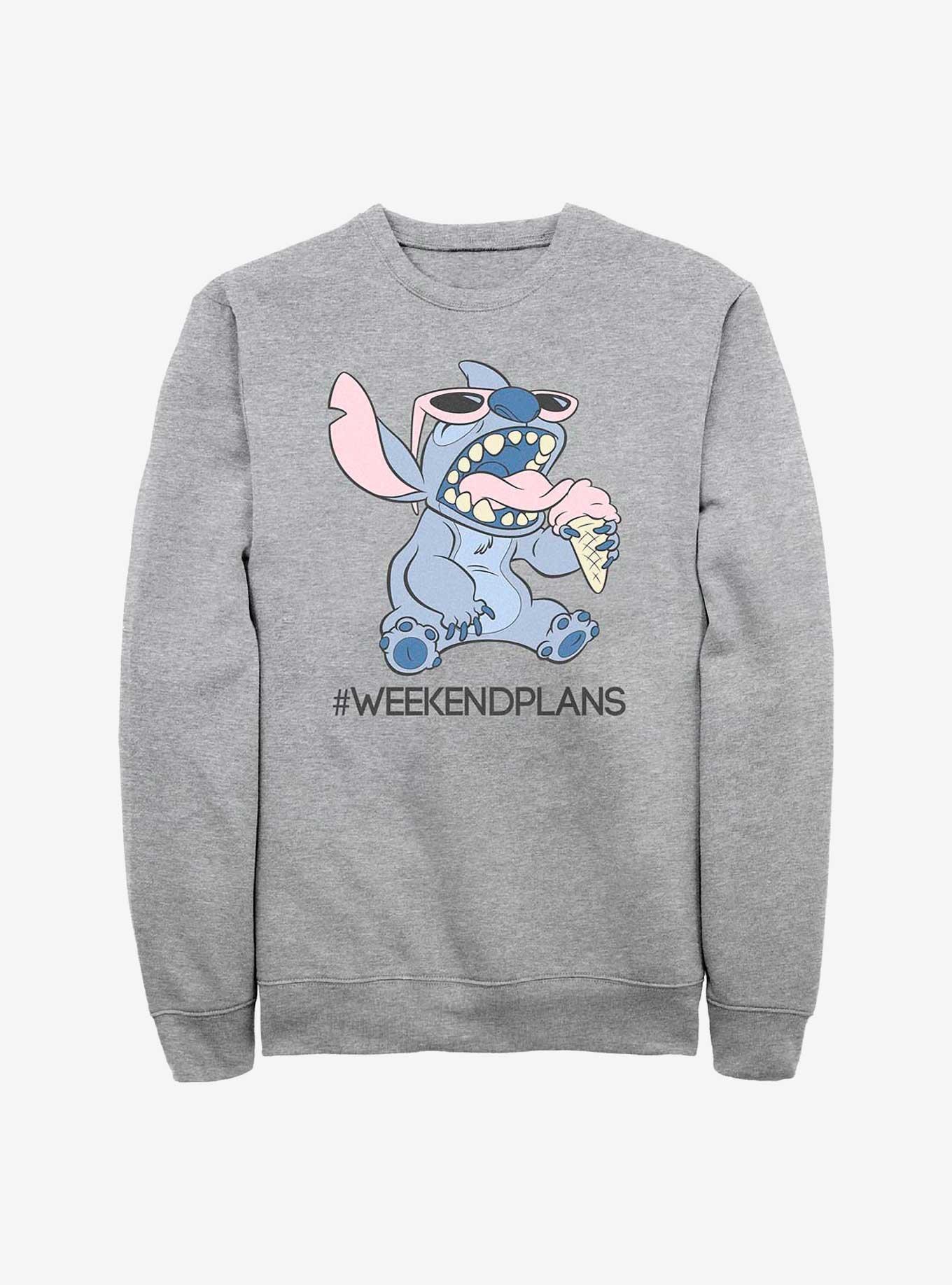 Disney Lilo & Stitch Weekend Plans Sweatshirt, ATH HTR, hi-res