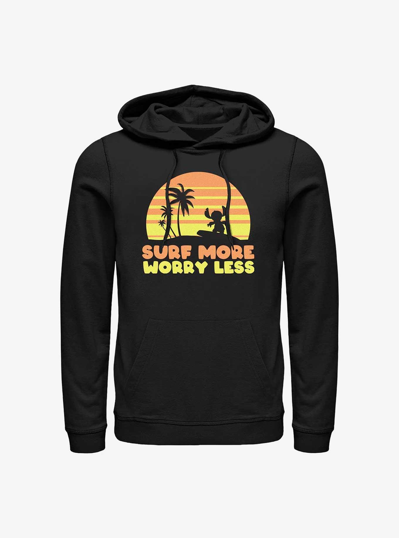 Disney Lilo & Stitch Surf More Worry Less Hoodie, , hi-res
