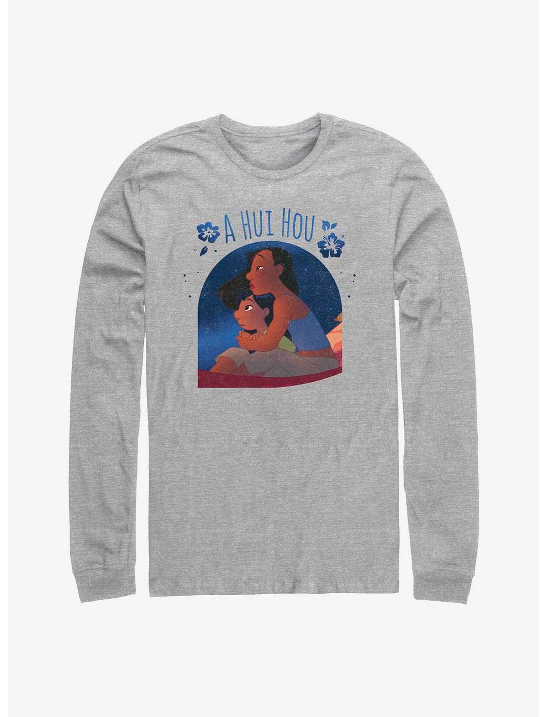 Disney Lilo & Stitch A Hui Hou Long-Sleeve T-Shirt, ATH HTR, hi-res