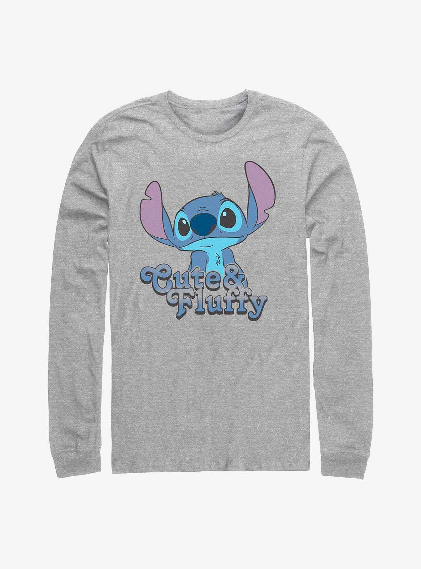 Disney Lilo & Stitch Cute & Fluffy Stitch Long-Sleeve T-Shirt, , hi-res