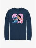 Disney Lilo & Stitch Kisses Long-Sleeve T-Shirt, NAVY, hi-res