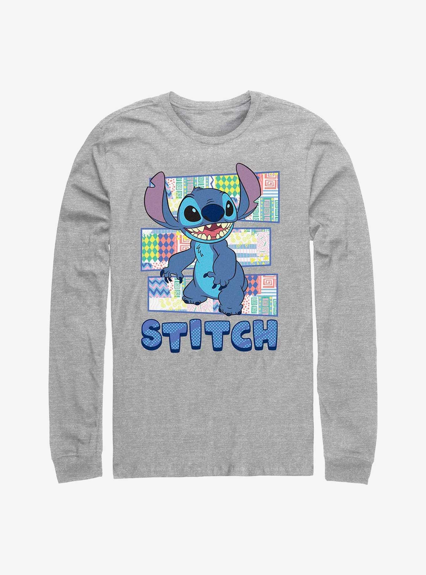 Disney Lilo & Stitch Character Shirt With Pattern Long-Sleeve T-Shirt, , hi-res