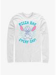 Disney Lilo & Stitch Pizza Day Every Day Long-Sleeve T-Shirt, WHITE, hi-res