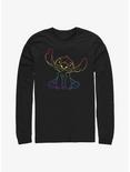 Disney Lilo & Stitch Pride Stitch Long-Sleeve T-Shirt, BLACK, hi-res