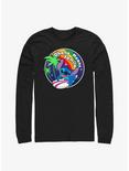 Disney Lilo & Stitch Rainbow Ohana Long-Sleeve T-Shirt, BLACK, hi-res