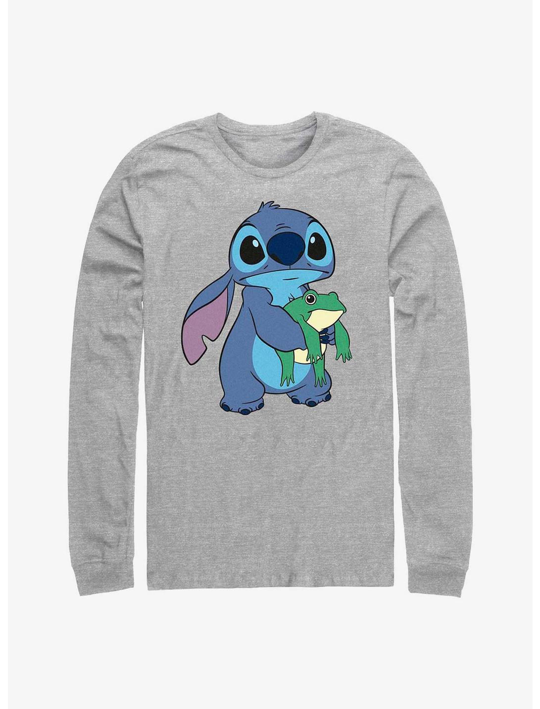 Disney Lilo & Stitch Froggie Long-Sleeve T-Shirt, ATH HTR, hi-res