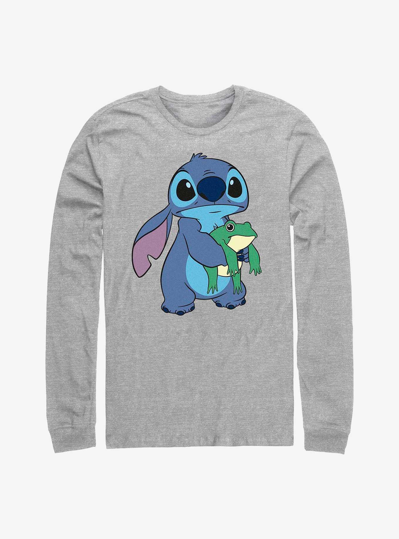Disney Lilo & Stitch Froggie Long-Sleeve T-Shirt, ATH HTR, hi-res