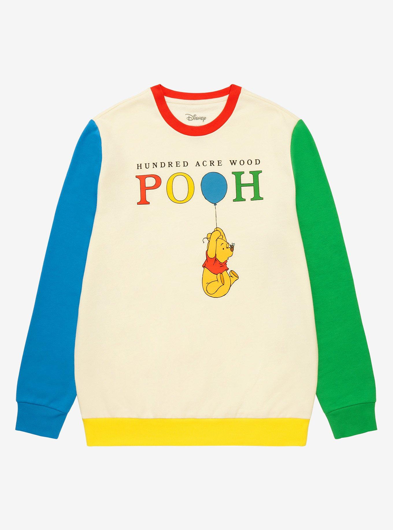 Disney Winnie the Pooh Color Block Crewneck - BoxLunch Exclusive , MULTI, hi-res