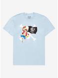 One Piece Luffy 1000 Episodes Commemorative T-Shirt - BoxLunch Exclusive , LIGHT BLUE, hi-res