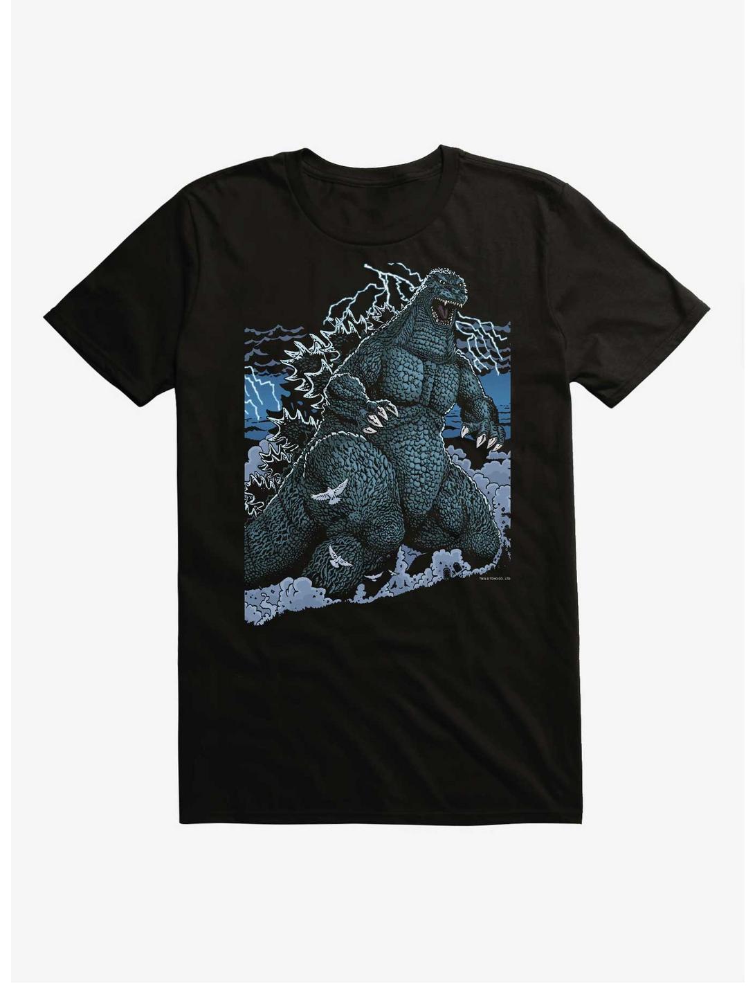 Godzilla Poster Art T-Shirt, BLACK, hi-res