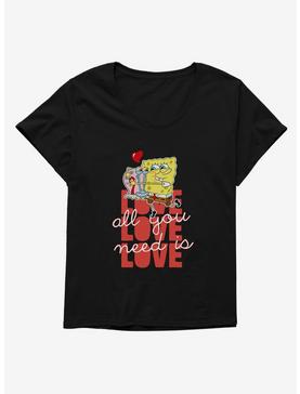 SpongeBob SquarePants All You Need Is Love Womens T-Shirt Plus Size, , hi-res