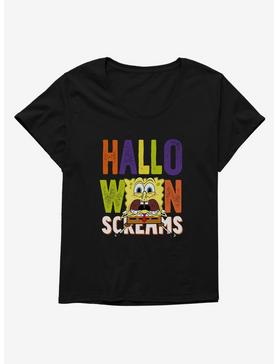 SpongeBob SquarePants Halloween Screams Solo Womens T-Shirt Plus Size, , hi-res