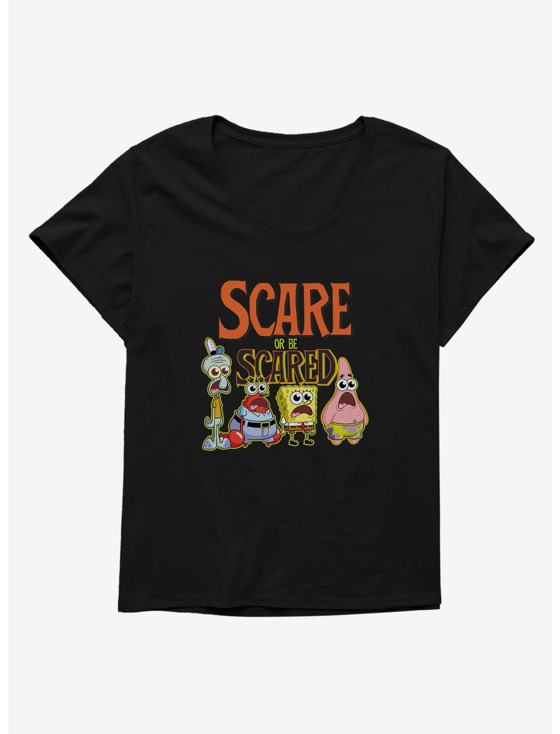 SpongeBob SquarePants Scare Or Be Scared Womens T-Shirt Plus Size, , hi-res