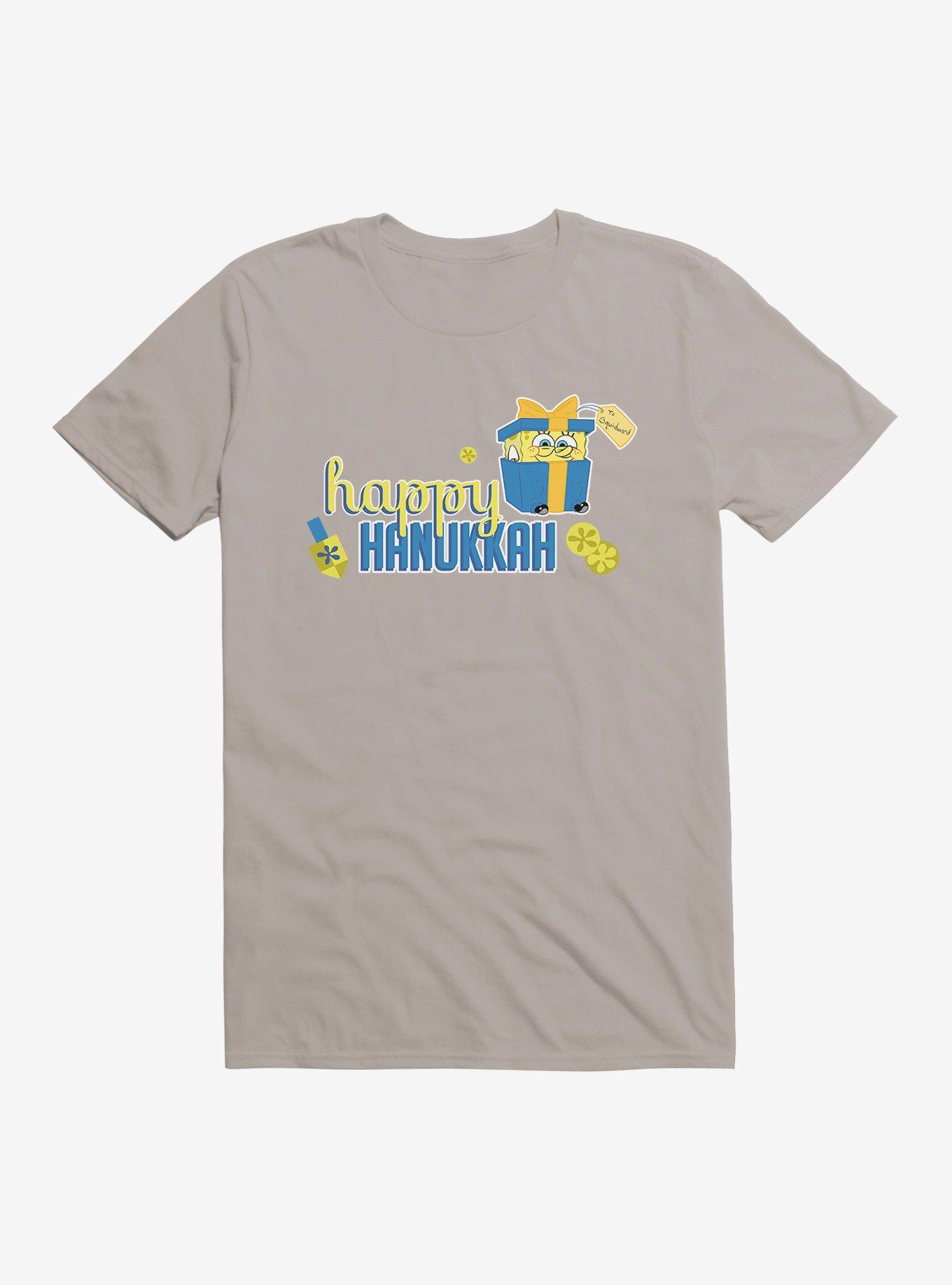 SpongeBob SquarePants Happy Hanukkah T-Shirt, LIGHT GREY, hi-res