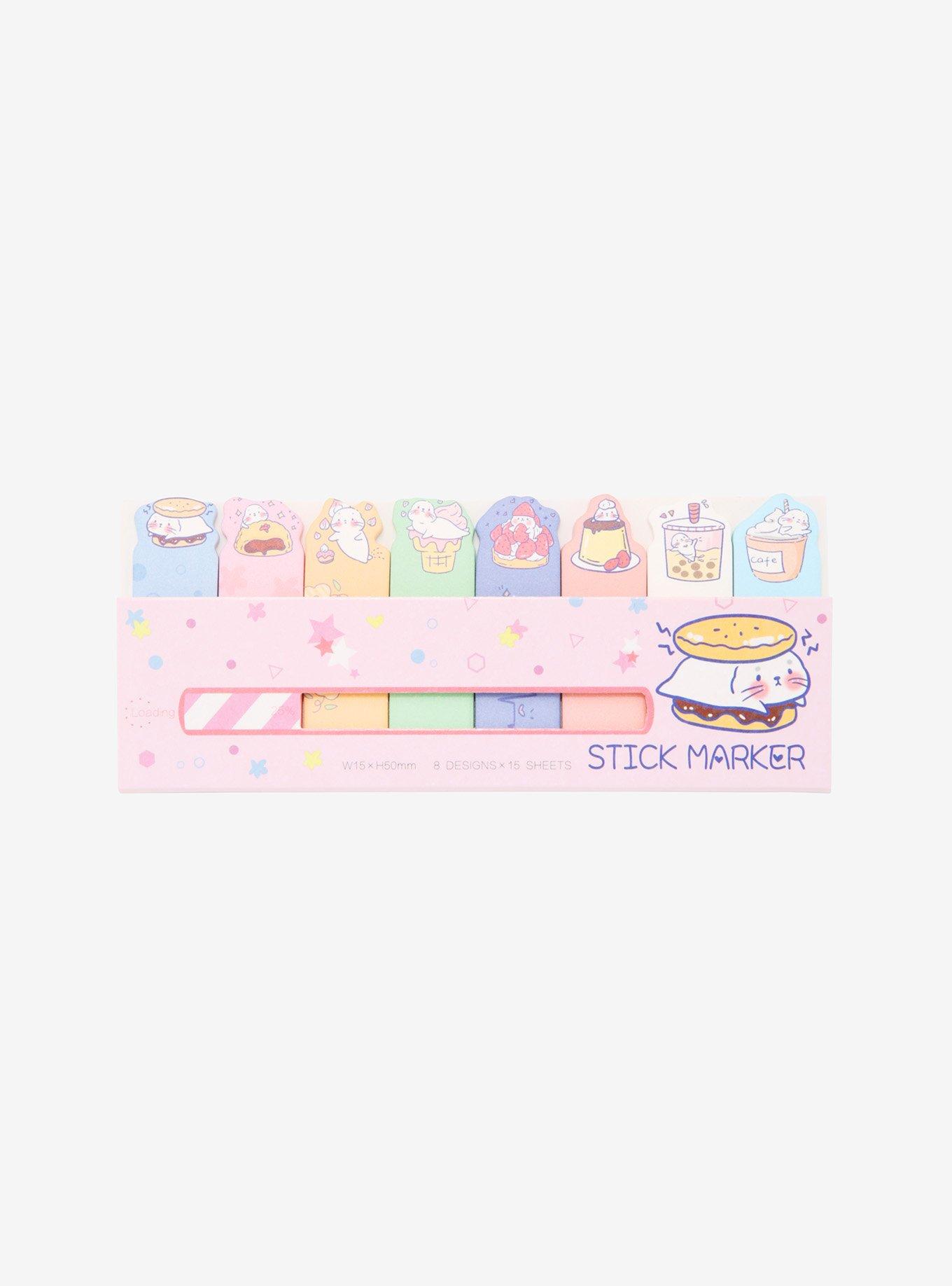 Nekoni Kawaii Seal Sweets Sticky Tabs, , hi-res