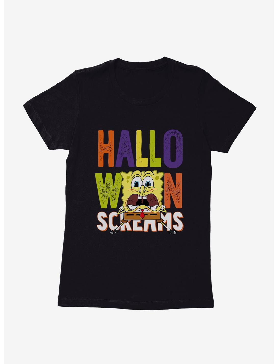 SpongeBob SquarePants Halloween Screams Solo Womens T-Shirt, , hi-res
