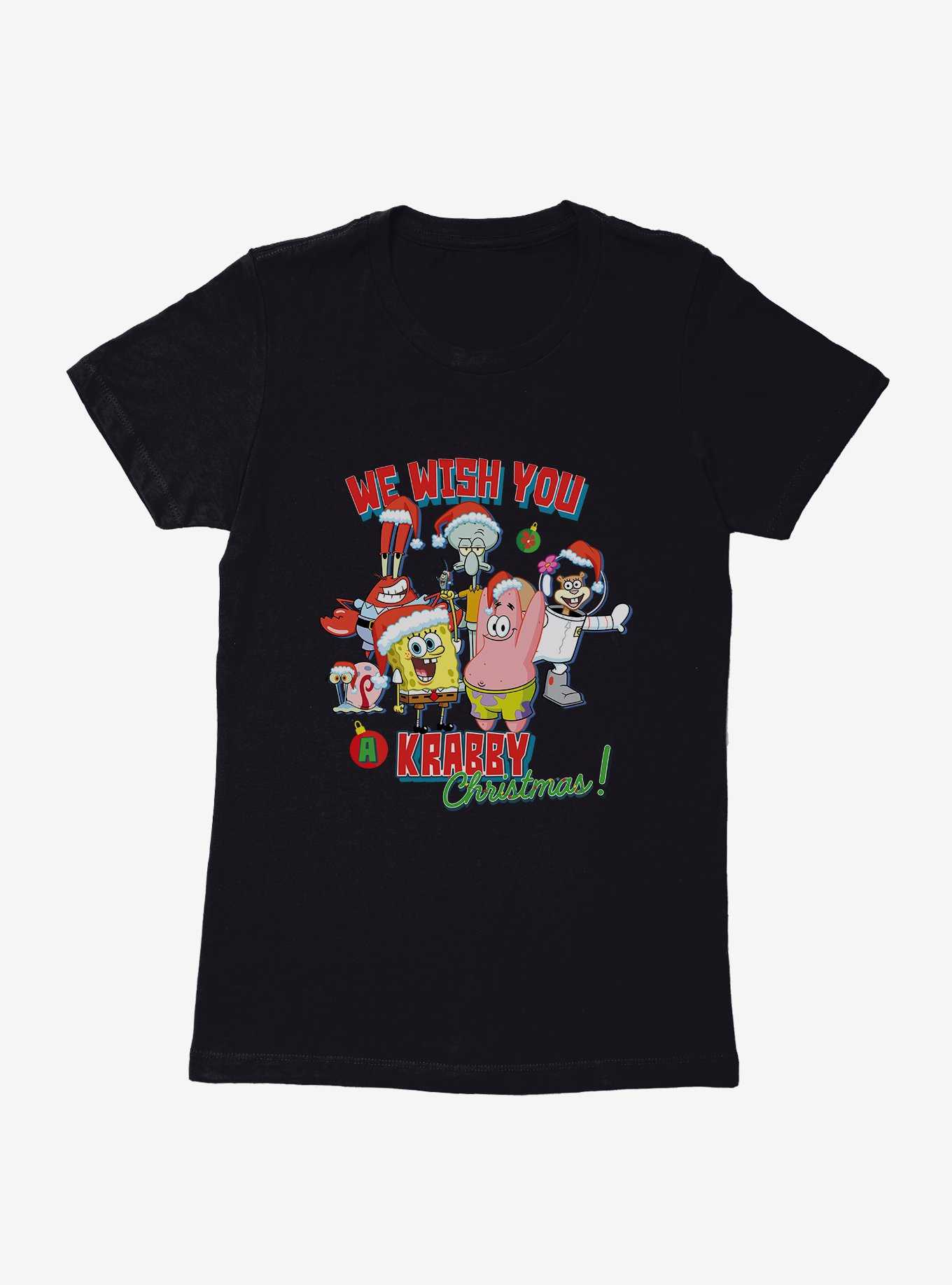 SpongeBob SquarePants Krabby Christmas Womens T-Shirt, , hi-res