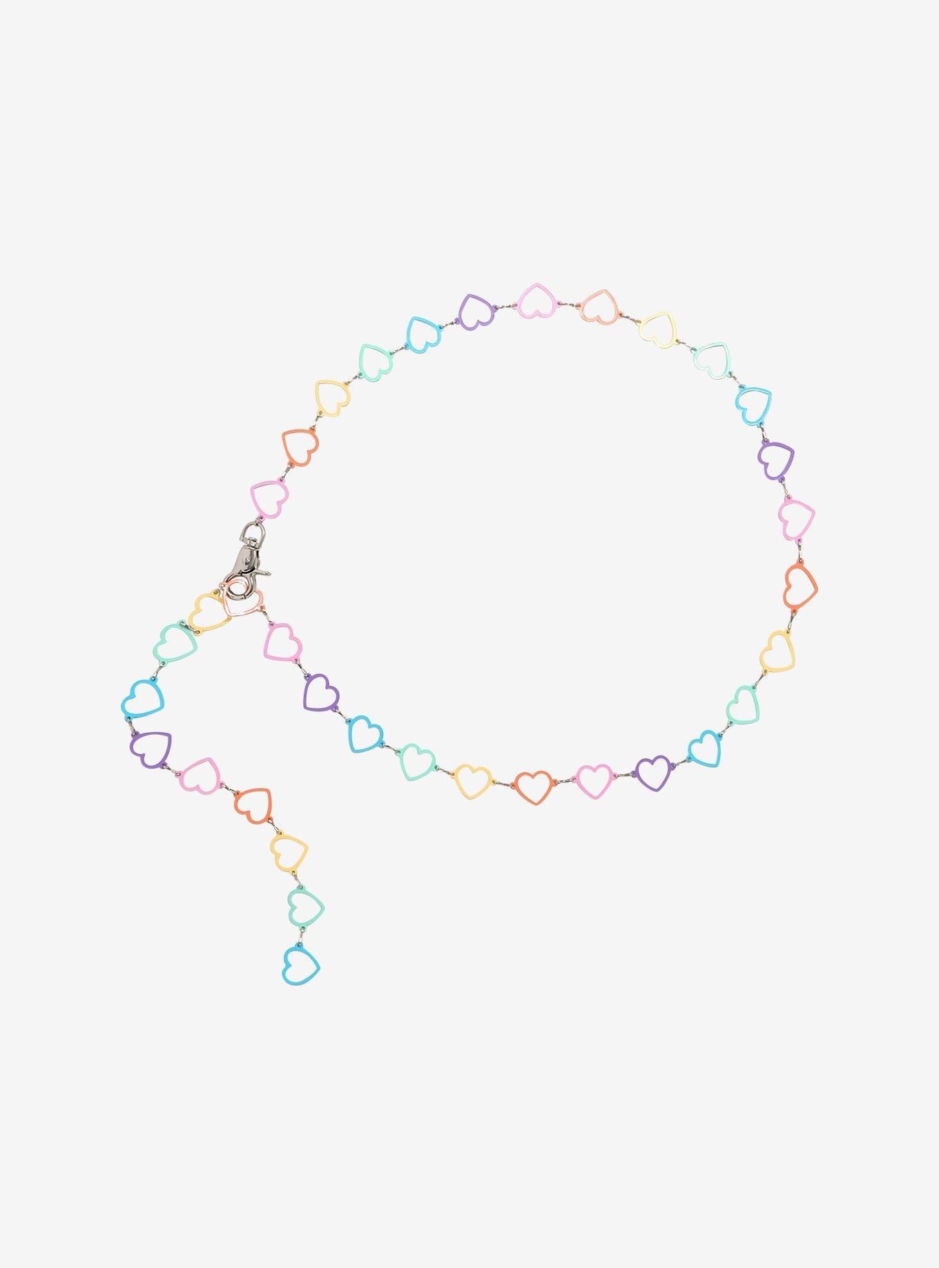 Rainbow Heart Chain Belt, MULTI, hi-res