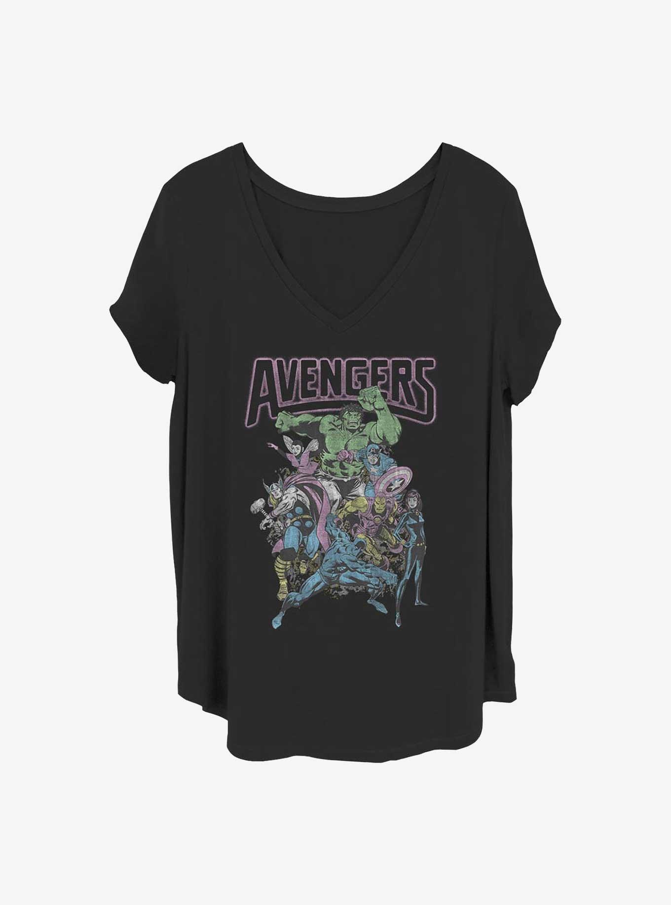 Marvel The Avengers Band Tee Girls T-Shirt Plus Size