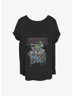 Marvel The Avengers Band Tee Girls T-Shirt Plus Size, , hi-res