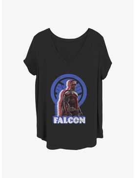 Marvel The Falcon and the Winter Soldier Distressed Falcon Girls T-Shirt Plus Size, , hi-res