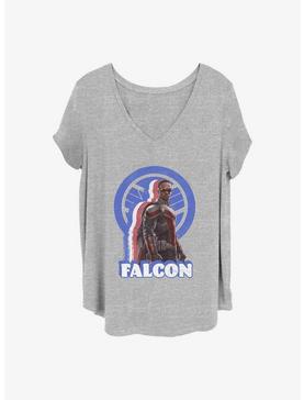 Marvel The Falcon and the Winter Soldier Distressed Falcon Girls T-Shirt Plus Size, , hi-res