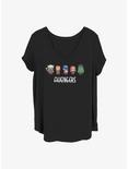 Marvel The Avengers Doodle Avengers Girls T-Shirt Plus Size, BLACK, hi-res