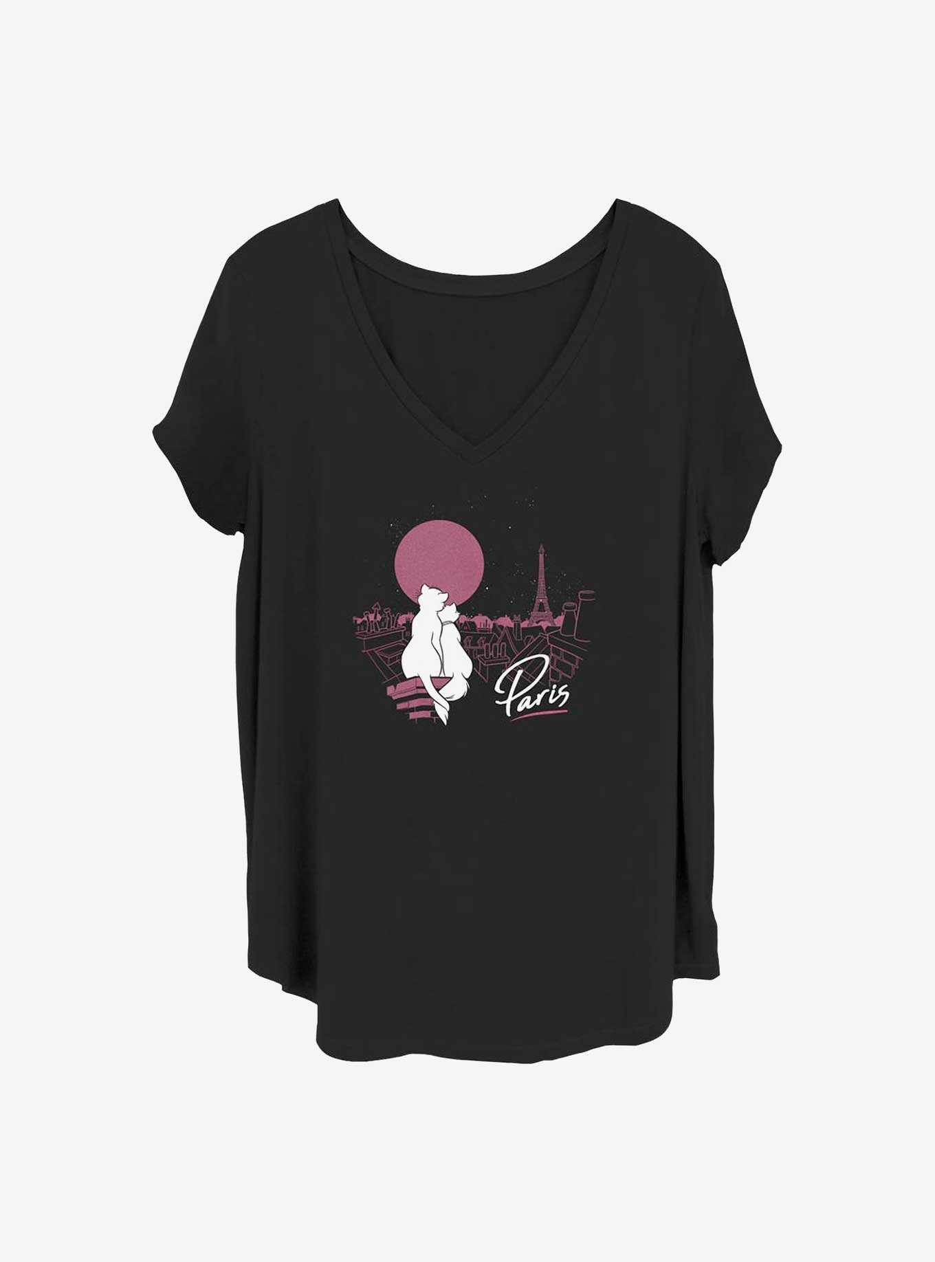 Disney The Aristocats Together In Paris Girls T-Shirt Plus Size, , hi-res