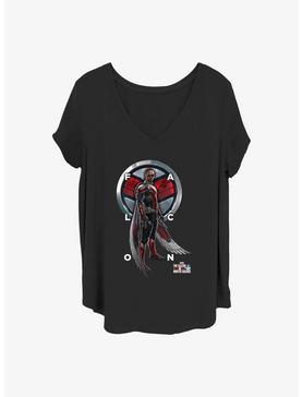 Marvel The Falcon and the Winter Soldier Falcon Grid Text Girls T-Shirt Plus Size, , hi-res