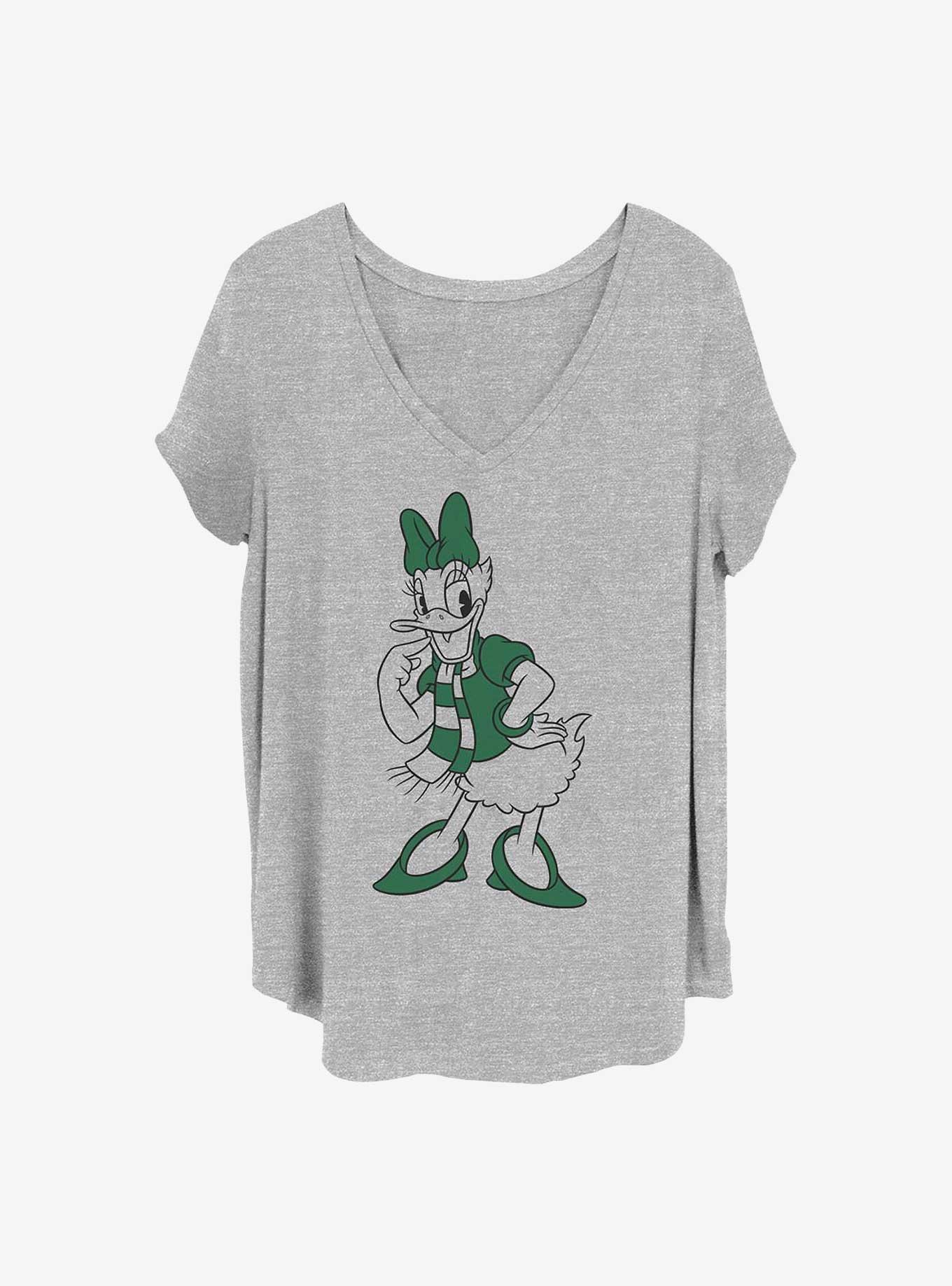 Disney Daisy Duck Pine Green Daisy Girls T-Shirt Plus Size, HEATHER GR, hi-res