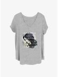 Marvel The Falcon and the Winter Soldier Carter Overlay Girls T-Shirt Plus Size, HEATHER GR, hi-res