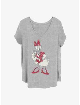 Disney Daisy Duck Snowflaked Daisy Girls T-Shirt Plus Size, , hi-res
